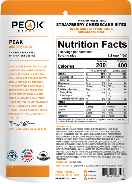 Peak Refuel | Strawberry Cheesecake Bites