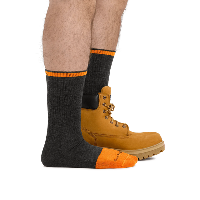 Darn Tough | Men's Steely Boot Midweight Work Sock - Moto Camp Nerd - motorcycle camping