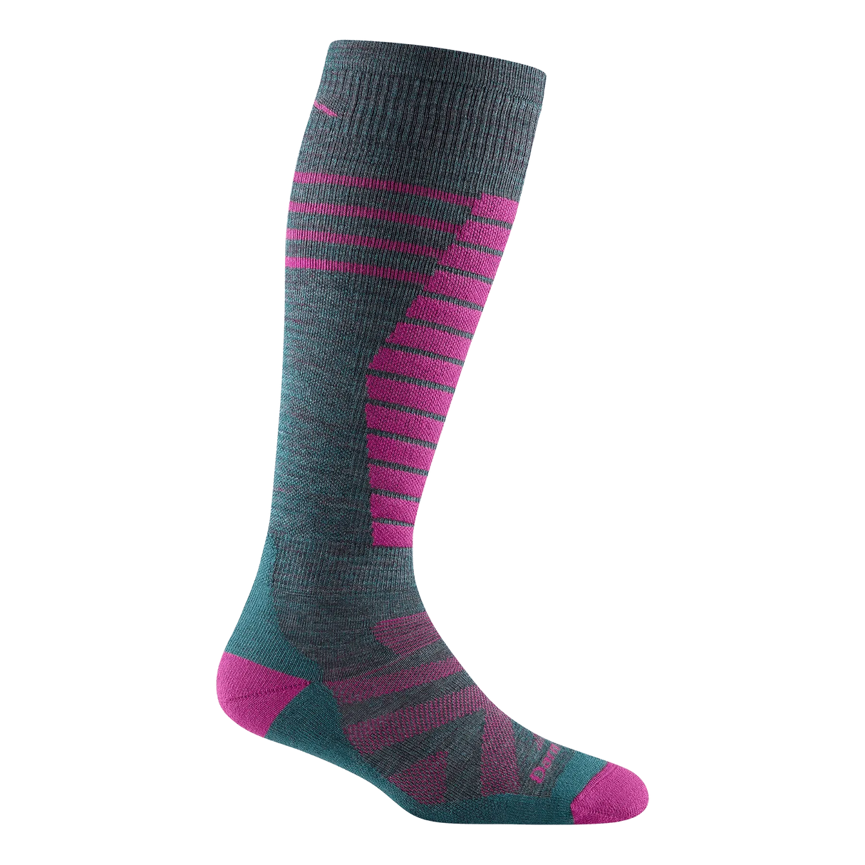 Darn Tough | Women's Edge Over-the-Calf Midweight Ski & Snowboard Sock - Moto Camp Nerd - motorcycle camping