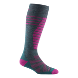 Darn Tough | Women's Edge Over-the-Calf Midweight Ski & Snowboard Sock - Moto Camp Nerd - motorcycle camping