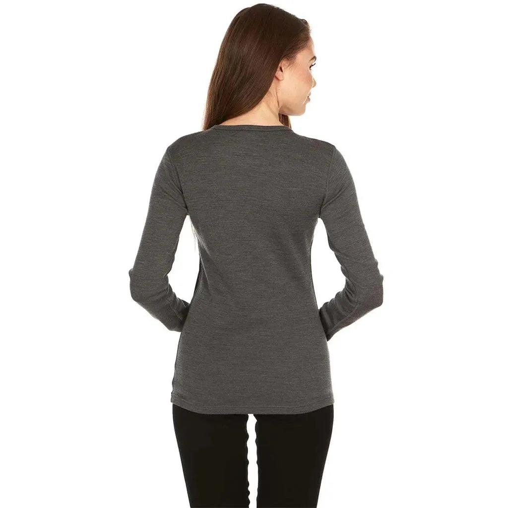 Minus33 | Ossipee Women's Crew 100% Merino Wool | Midweight - Moto Camp Nerd - motorcycle camping